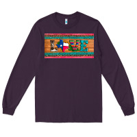 Plum love texas sunflowers cactus cowhide license plate Long Sleeve Tee - Artiststas