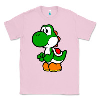 Bubblegum Pink Yoshi Green Classic Tee - linhVisuals