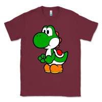 Burgundy Yoshi Green Classic Tee - linhVisuals