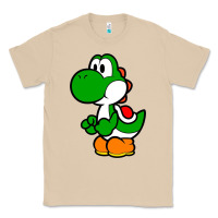 Mushroom Yoshi Green Classic Tee - linhVisuals