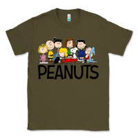 Army Green the peanuts Classic Tee - linhVisuals