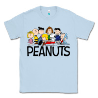 Dusty Blue the peanuts Classic Tee - linhVisuals