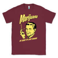 Burgundy the marijuana weed Classic Tee - linhVisuals