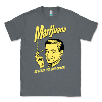 Charcoal Heather the marijuana weed Classic Tee - linhVisuals