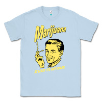 Dusty Blue the marijuana weed Classic Tee - linhVisuals