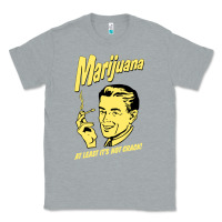 Heather Grey the marijuana weed Classic Tee - linhVisuals