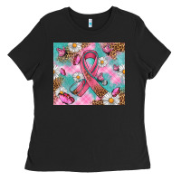 Breast Cancer Ribbon Stethoscope Ladies Tee | Teevron