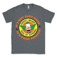 Charcoal Heather krusty the clown Classic Tee - linhVisuals