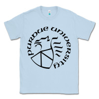 Dusty Blue Purdue University Classic Tee - linhVisuals