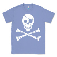 Colony Blue skull crossbones Classic Tee - linhVisuals