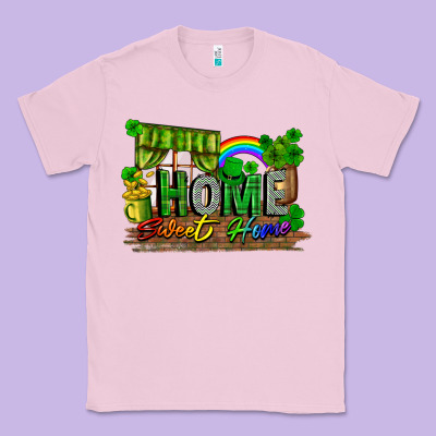 Home Sweet Home St. Patricks Day Classic Tee Designed By Fadigitalartstudio
