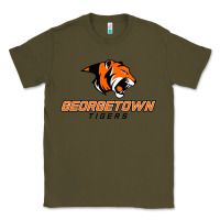 Army Green georgetown college tiger Classic Tee - linhVisuals