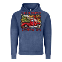 Vintage Denim farm fresh christmas trees Vintage Hoodie - BarkalooDesign