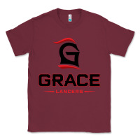 Burgundy grace college & seminary lancers1 vectorized Classic Tee - linhVisuals