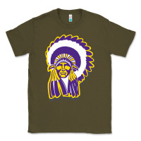 Army Green haskell indian Classic Tee - linhVisuals