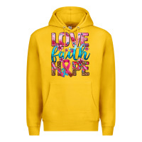 Lemon love faith hope with cancer ribbon  ado Premium Hoodie - AdoDesignShop