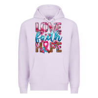 Lilac love faith hope with cancer ribbon  ado Premium Hoodie - AdoDesignShop