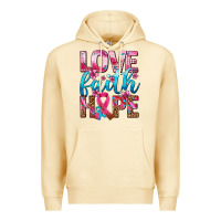 Pina Colada love faith hope with cancer ribbon  ado Premium Hoodie - AdoDesignShop
