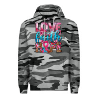 Slate Camo love faith hope with cancer ribbon  ado Premium Hoodie - AdoDesignShop