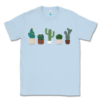 Dusty Blue cute plant Classic Tee - linhVisuals