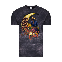 Cloud Black stay wild moon cowgirl Vintage Tee - RacoonDesign