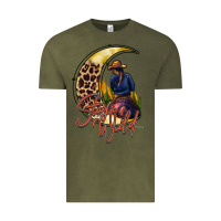 Vintage Olive stay wild moon cowgirl Vintage Tee - RacoonDesign