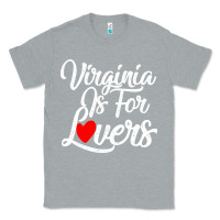 Heather Grey virginia is for lovers Classic Tee - linhVisuals