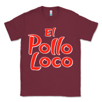 Burgundy El Pollo Loco Classic Tee - linhVisuals
