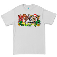 Dove Grey Merry Christmas Premium Tee - CowhideDigitalArt