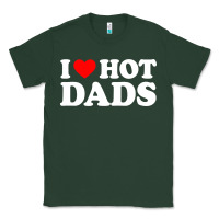 Sports Green i love hot dads shirt i heart Classic Tee - linhVisuals