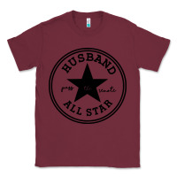 Burgundy all star husband Classic Tee - linhVisuals