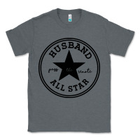 Charcoal Heather all star husband Classic Tee - linhVisuals