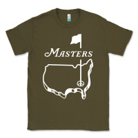 Army Green MASTER GOLF TOURNAMENT Classic Tee - linhVisuals