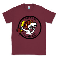 Burgundy flying aces Classic Tee - linhVisuals