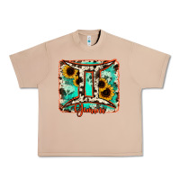 Burro gemini turquoise cowhide Urban Heavy Tee - RanaPortraitStore