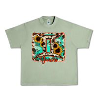 Oil Green gemini turquoise cowhide Urban Heavy Tee - RanaPortraitStore
