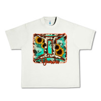 Pistachio gemini turquoise cowhide Urban Heavy Tee - RanaPortraitStore