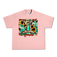 Salmon gemini turquoise cowhide Urban Heavy Tee - RanaPortraitStore