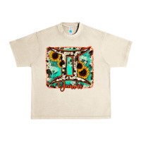 Sandshell gemini turquoise cowhide Urban Heavy Tee - RanaPortraitStore