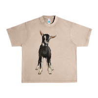 French Oak Hand Drawn Baby Alpine Goat Urban Heavy Tee - LillyAllenDesigns