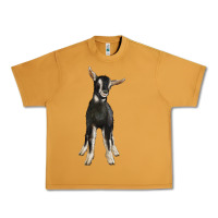 Peanut Butter Hand Drawn Baby Alpine Goat Urban Heavy Tee - LillyAllenDesigns