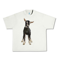 Pistachio Hand Drawn Baby Alpine Goat Urban Heavy Tee - LillyAllenDesigns
