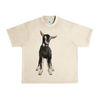 Sandshell Hand Drawn Baby Alpine Goat Urban Heavy Tee - LillyAllenDesigns