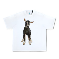 White Hand Drawn Baby Alpine Goat Urban Heavy Tee - LillyAllenDesigns