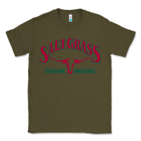 Army Green saltgrass steakhouse Classic Tee - linhVisuals
