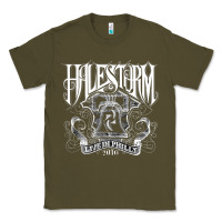 Army Green halestorm Classic Tee - linhVisuals