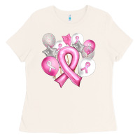 Bone Balloons cancer ribbon Ladies Tee - Artiststas