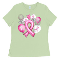 Matcha Balloons cancer ribbon Ladies Tee - Artiststas