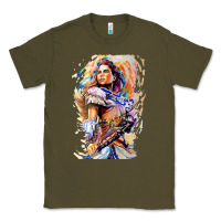 Army Green ALOY - HORIZON FORBIDDEN WEST Classic Tee - linhVisuals