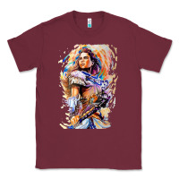 Burgundy ALOY - HORIZON FORBIDDEN WEST Classic Tee - linhVisuals